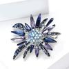 Palace Style Rhinestone Flower Brooch for Women Sparkling Daisy Flower Party Office Lapel Pins Gifts