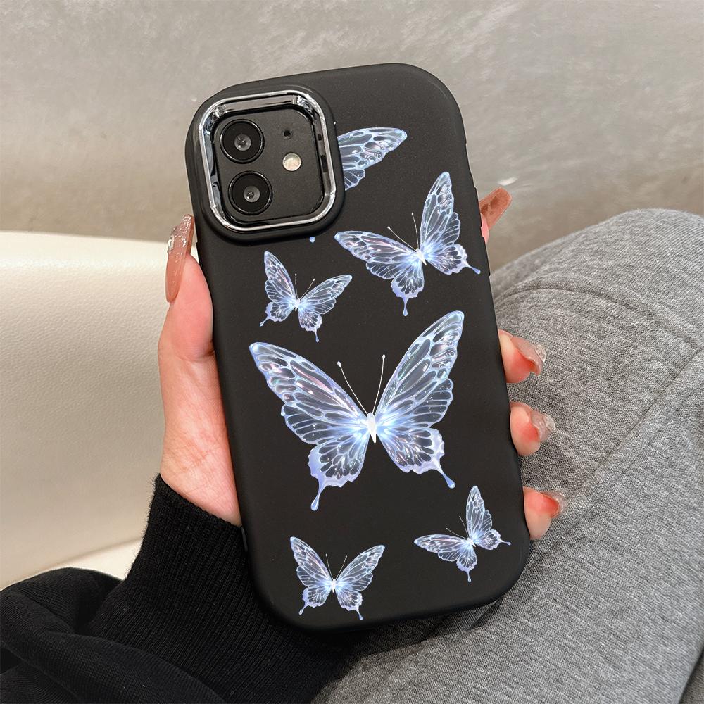 Pro OPPO A16 A38 A57 A58 A74 A78 A98 Reno8T Reno13F Realme C25S C53 C65 Kreslená černá kočka stříbrný okraj měkký tekutý silikonový ochranný kryt