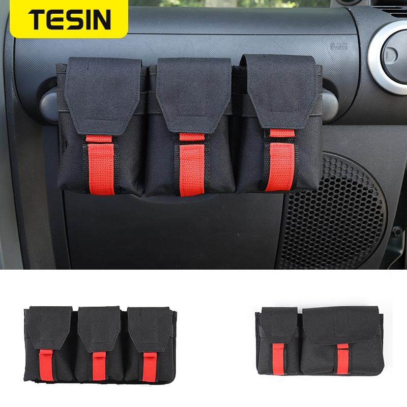 

TESIN сумка для хранения с ручкой второго пилота автомобиля для Jeep Wrangler TJ JK JL 1997-2022 для Gladiator JT