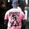 New Men's Summer Personalized  Trendy Element Hipster Fallow Short Sleeved Custom Tshirt for Men's Short Sleeved Top Comfortable
