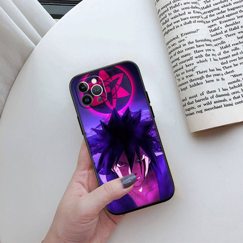 MH105 Naruto Uchiha Sasuke Phone Shell Case for iPhone 7 8 11 12 13 14 15 16 17 16E XS Pro Max XR X SE Air