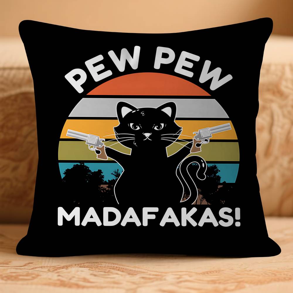 

M-MADAFAKAS Anmie Pillow Case Removable Washable Cushion Cover – All-Season Soft Linen 16x16Inch