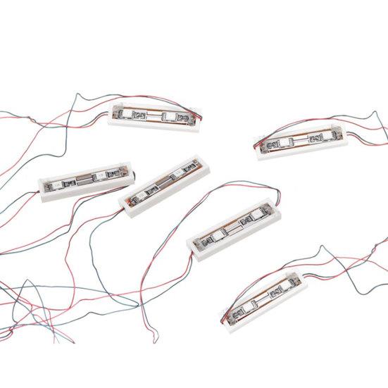 Uniwersalna lampka LED do ładowania USB, cegiełka/okrągła, zestaw dekoracyjny do zabawki Lego