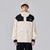 Kappa Player Water-Resistant Outdoor Sports Jacket Loose Comfortable Casual Windbreaker Unisex Jackets White K0EY2FJ81