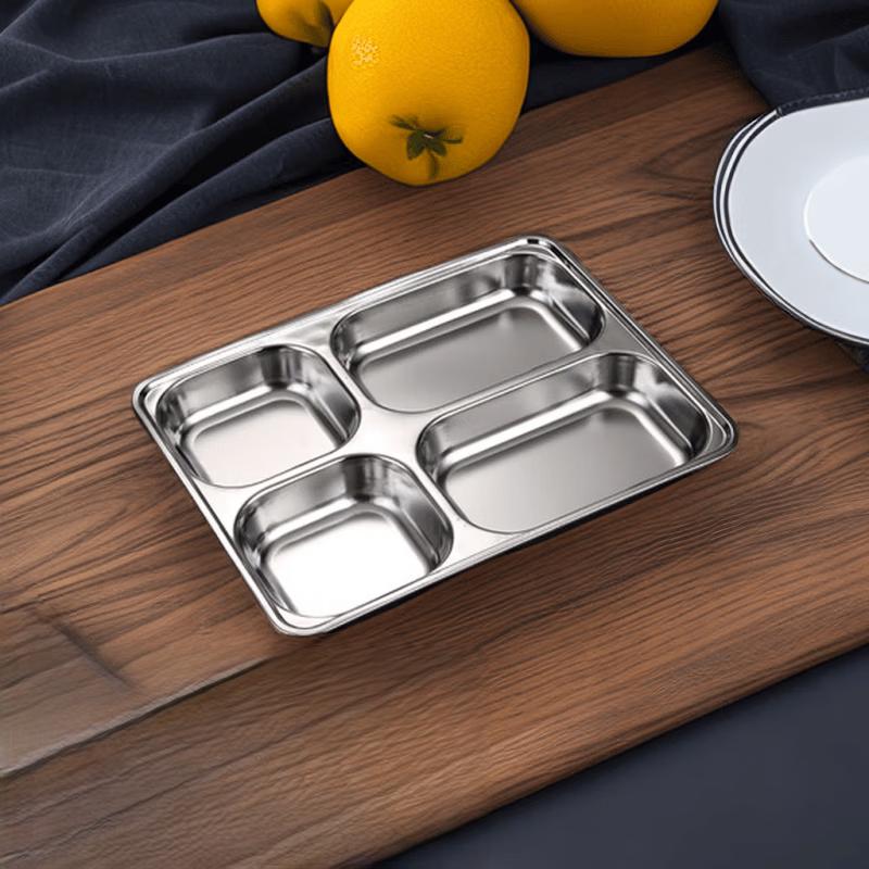 777 Stainless Steel 304 Divided Lunch Tray