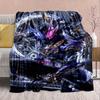 Kamen Rider Anime Flannel Blanket – Soft, Warm, Perfect for Sofas, Bedding, Camping, Travel, Office, and Home Decor – QJY
