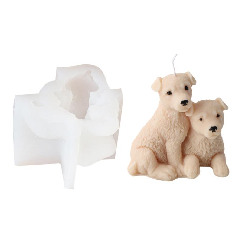 

Красивые глиняные силиконовые формы для украшений, милые формы для статуэток в форме животных, силиконовые формы для свечей, идеально подходящие для поделок