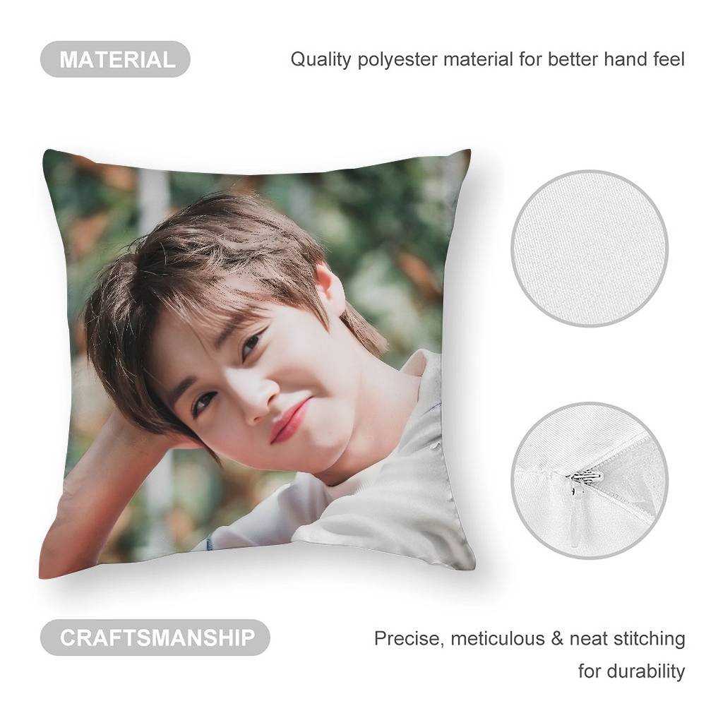 Custom PARK JIHOON Kpop Pillow Case 3D Print Polyester Fiber 40*40cm Home Sofa Throw Decoration Festival Gift