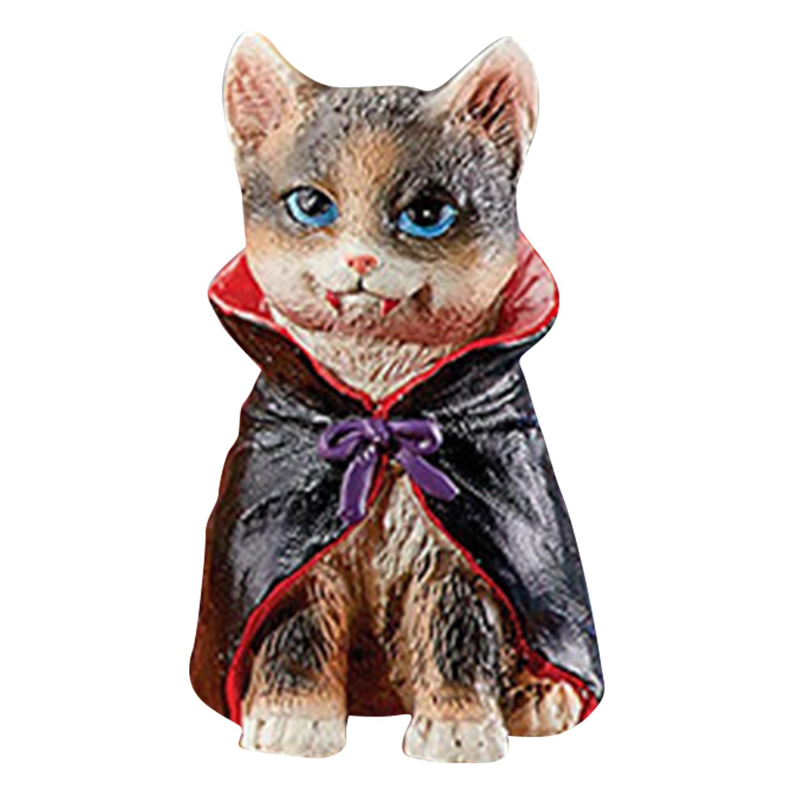 

Хэллоуин милый кот смола скульптура украшение праздник украшение дома