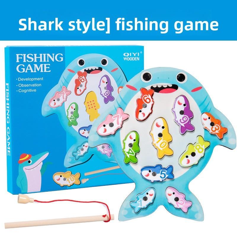

Butterfly Frog Turtle Dinosaur Animal Theme Fishing Game Children Puzzle Toy Shark