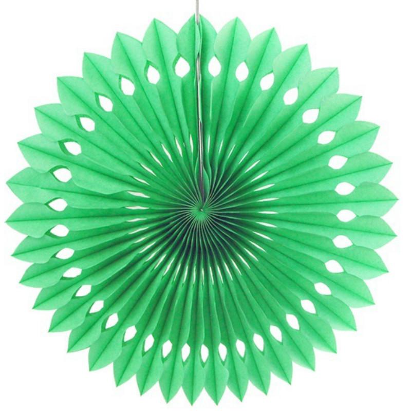 5pcs 25cm Tissue Paper Cut-out Paper Fans Pinwheels Hanging Flower Paper Crafts for Showers