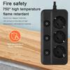 Strip Power Eu Plug Ac Outlets Multitap Socket Extension Cord Electrical Independent Control Switch Network Filter Adapter