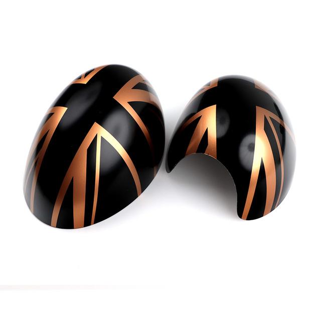 2pcs For Mini Cooper R50 R52 R53 Rearview Side Wing Mirror Sticker Cover Caps Union Jack Car Styling Accessories