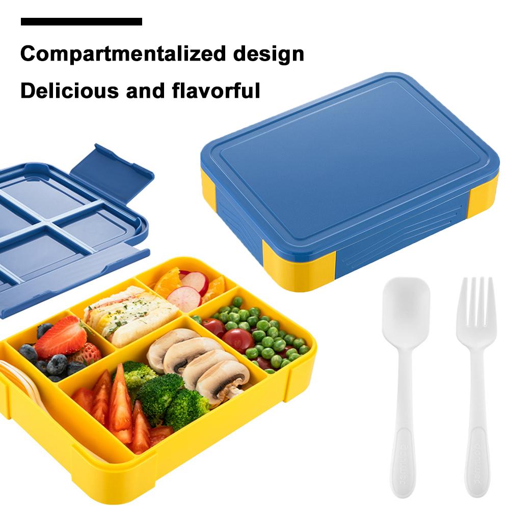 

Portable Bento Box Travel Vegetable Salad Container with Spoon Fork Fruit Salad Lunch Box Food Storage Container for Kids Adults Italy