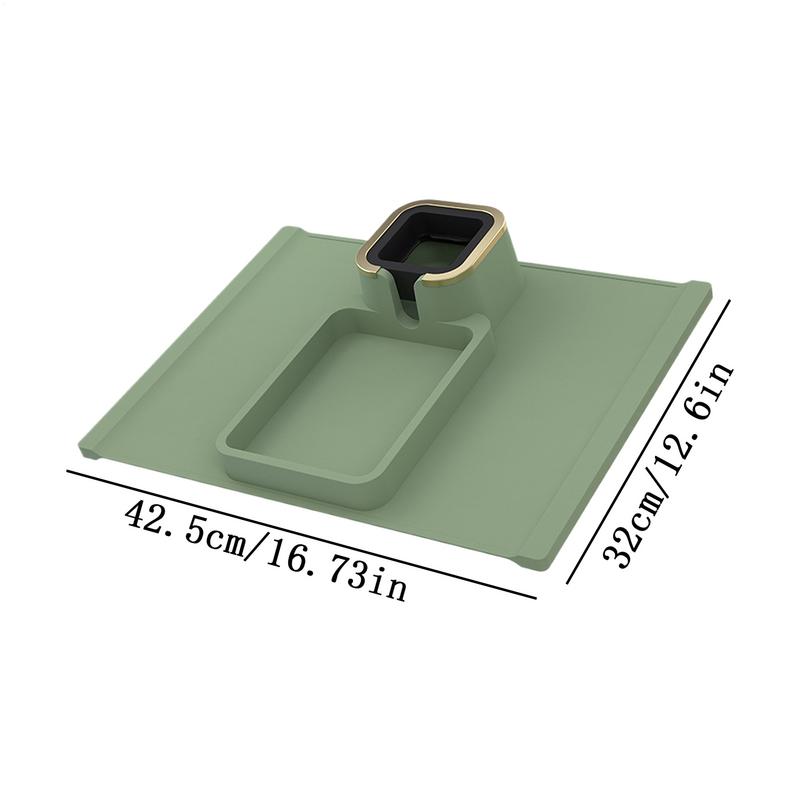 Anti-Slip Sofa Coaster Cup Holder Arm Chair Couch Recliner Remote Control Cellphone Organizer Holder Silicone Sofa Armrest Tray