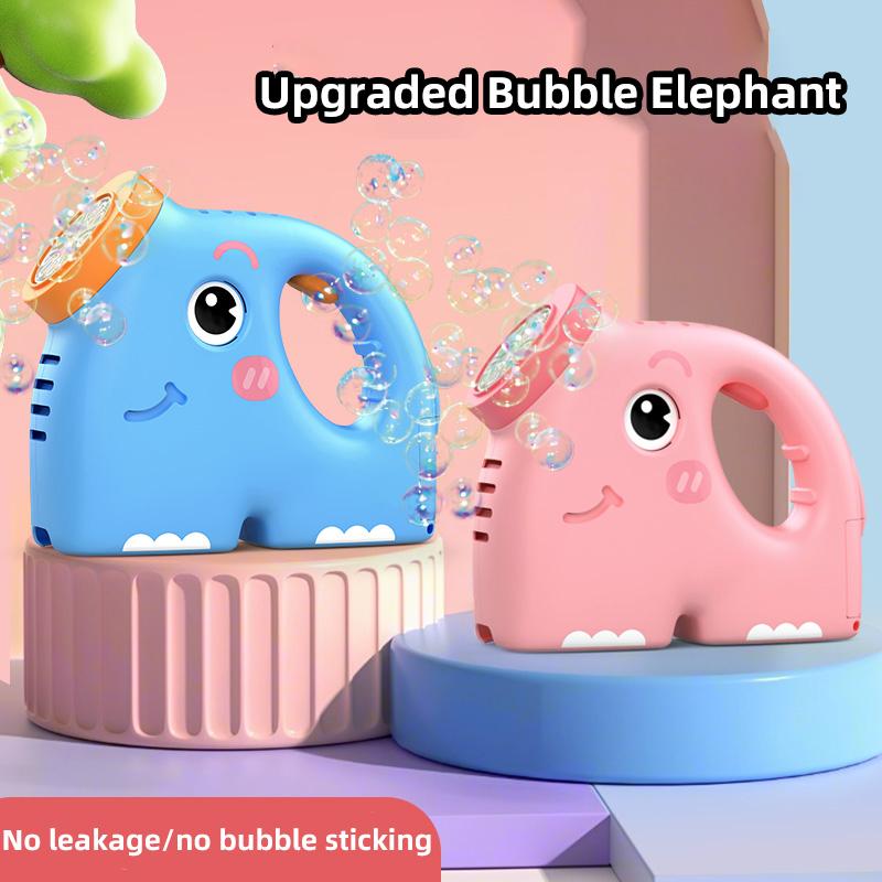 Fully Automatic Bubble Gun, Elephant Bubble Machine, Automatic Air Blower, Children'S Toy With Bubble Liquid, Suitable For Beach