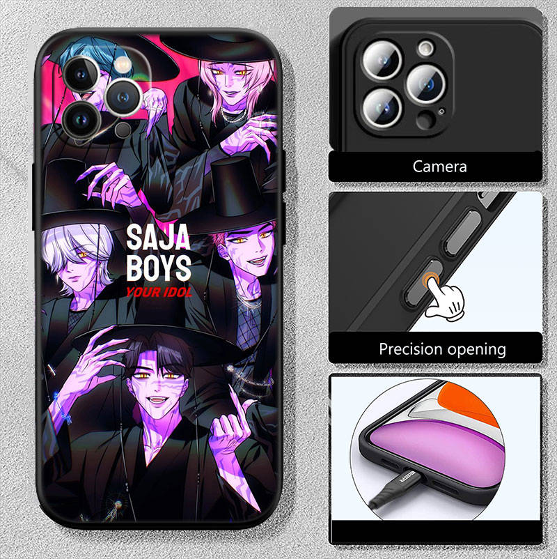 IR16 KPop Lovci démonů Pouzdro na telefon pro iPhone 7 8 11 12 13 14 15 16 16E XS Pro Max XR X SE
