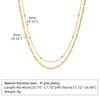 Women's Fashion Rugby Beads Chain Chokers Necklaces, Gold Color Stainless Steel Collar Necklace Gifts Jewelry To Girls Lover