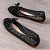 Fashion New Women Flats Shoes Summer Ballet Flats Fashion Bow Women Shoes Slip On Sweet Hollow Flat Shoes Female Zapatos De Mujer