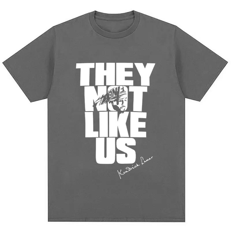 Kendrick Lamar New Album They Not Like Us Tshirt Men Women Hip Hop Gothic T-shirt Oversized Cotton Punk Cool T Shirts Streetwear