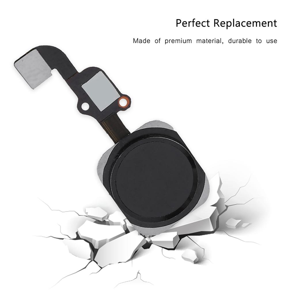 Home Button Replacement Touch ID Sensor Key Cable for 6S/6S Plus HOME Button Black