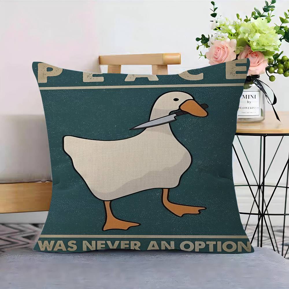 Cartoon Funny Duck Pillow Cover For Bedroom Room And Living Room Sofa Decorative Cushion Cover