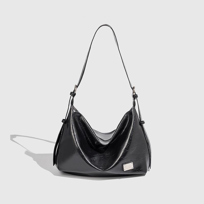 IELGY Ladies Underarm Bag Soft Leather Tote Bag Large Capacity Commuter