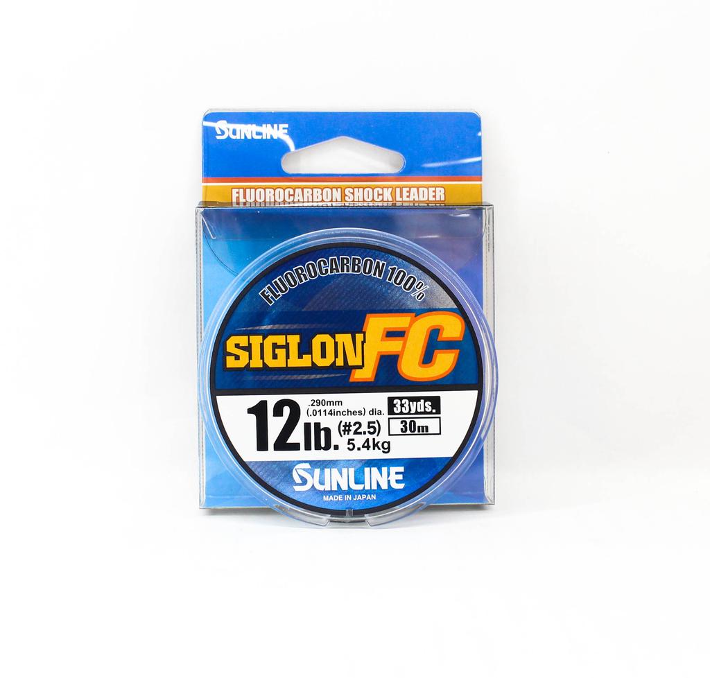Sunline Fluorocarbon Leader Siglon FC 100% 30m 12lb Diameter 0.29mm (8197)