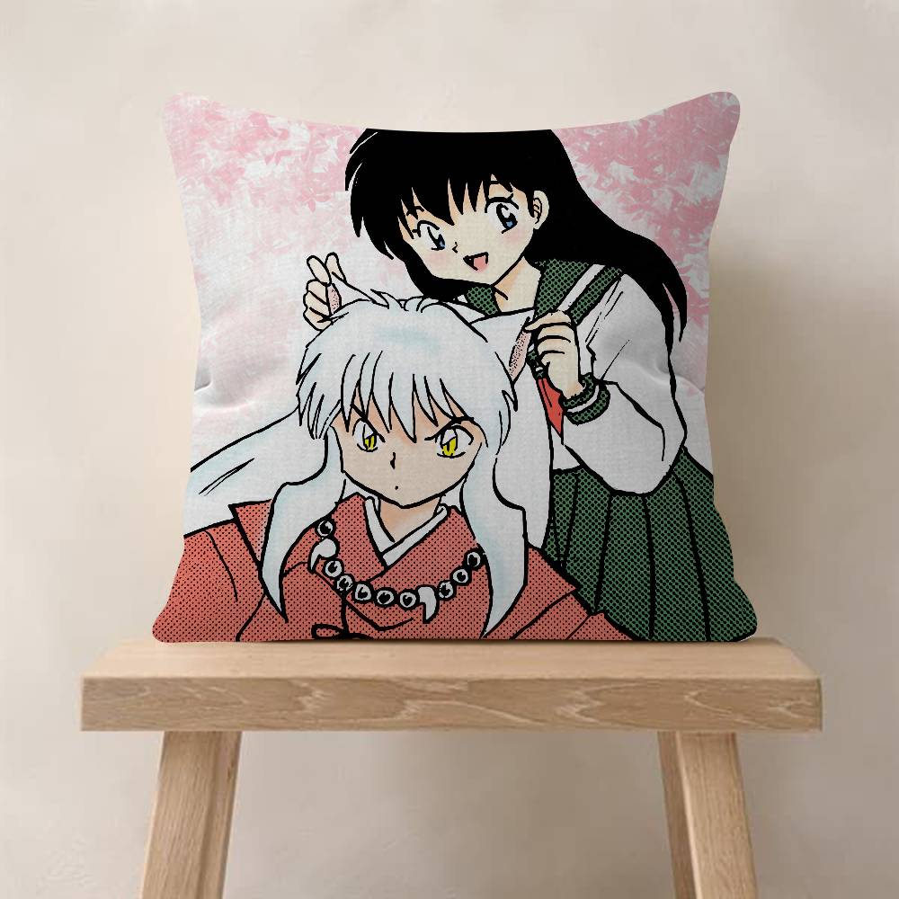 Japanese Anime Inuyasha Pillowcase Toon Gift Cushion Cover Bedroom Home Sofa Chair Seat Decor Pillow Case