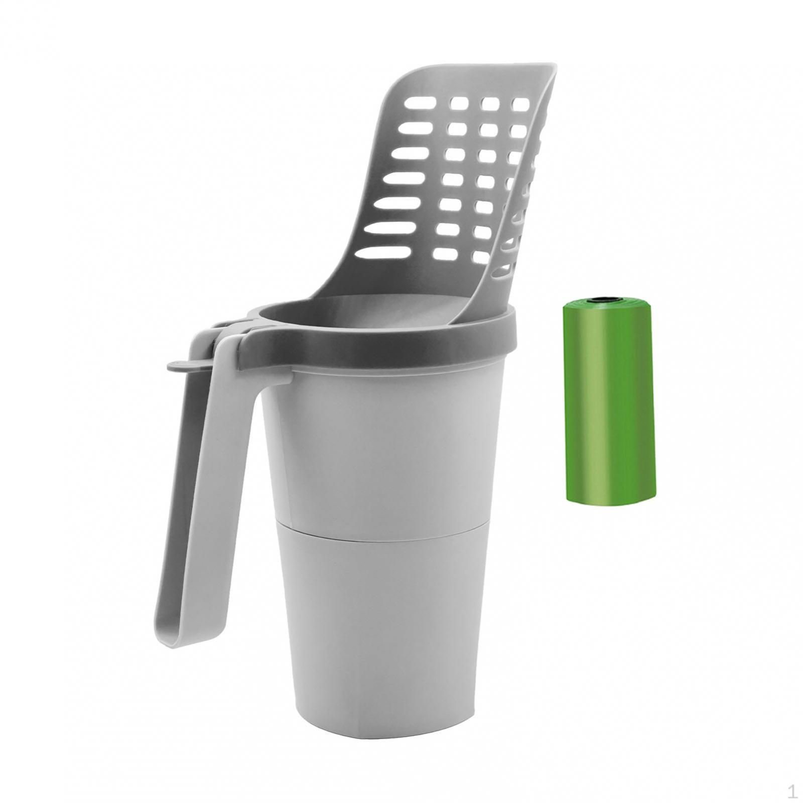 

Cat Litter Spill-proof Sifter Simple Large Poop Scooper Holder for Dogs Pets