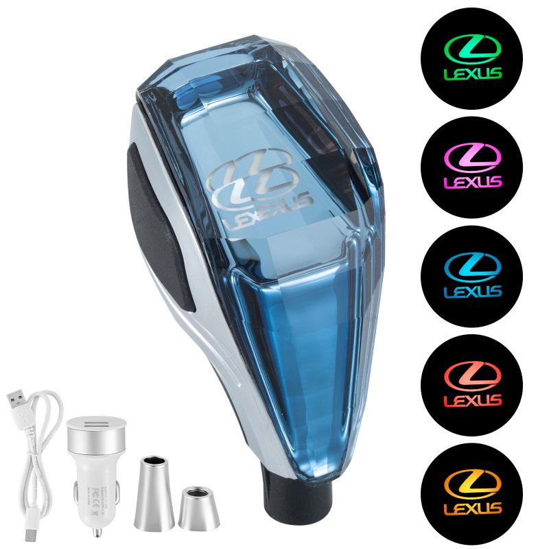 Crystal Light-Up Gear Shift Knob for Toyota, Mazda, and Mitsubishi Cars
