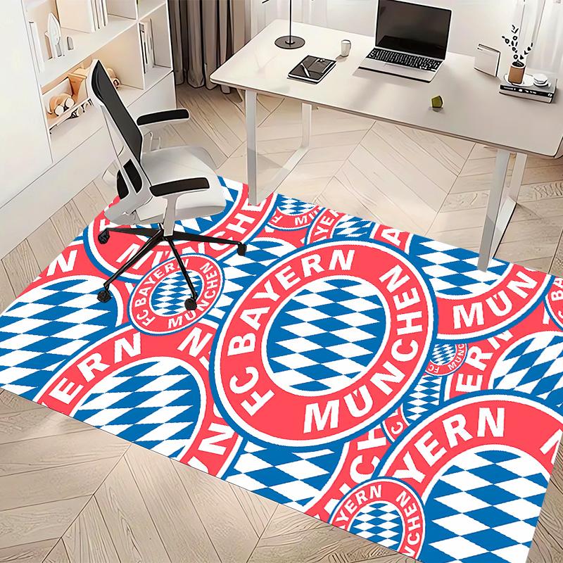 FC Bayern Munich Logo Printed Absorbent Washable Carpet, Non-Slip Bathroom Mats, Kitchen Rugs, Yoga Mat,Living Room Entrance, Camping Picnic Rugs