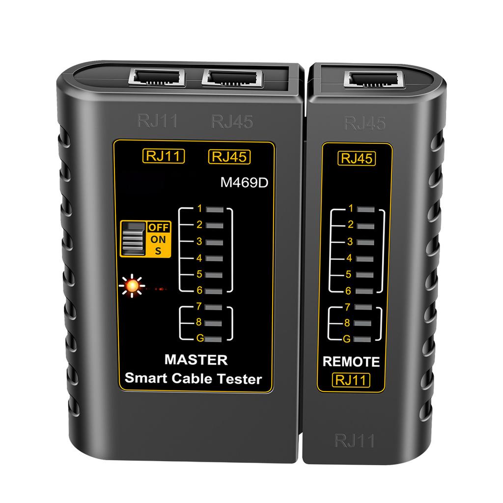M469D   Cable Tester Pairing Instrument for RJ11 RJ45 Telephone Lines with LED Indicator, On-off CheckingCelsius Shielded   CableCel