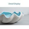 Decorative Tray Coastal Ceramic Trinket Dish Starfish Conch Conch Storage Plate Craft Ornament Jewelry Key Organizer