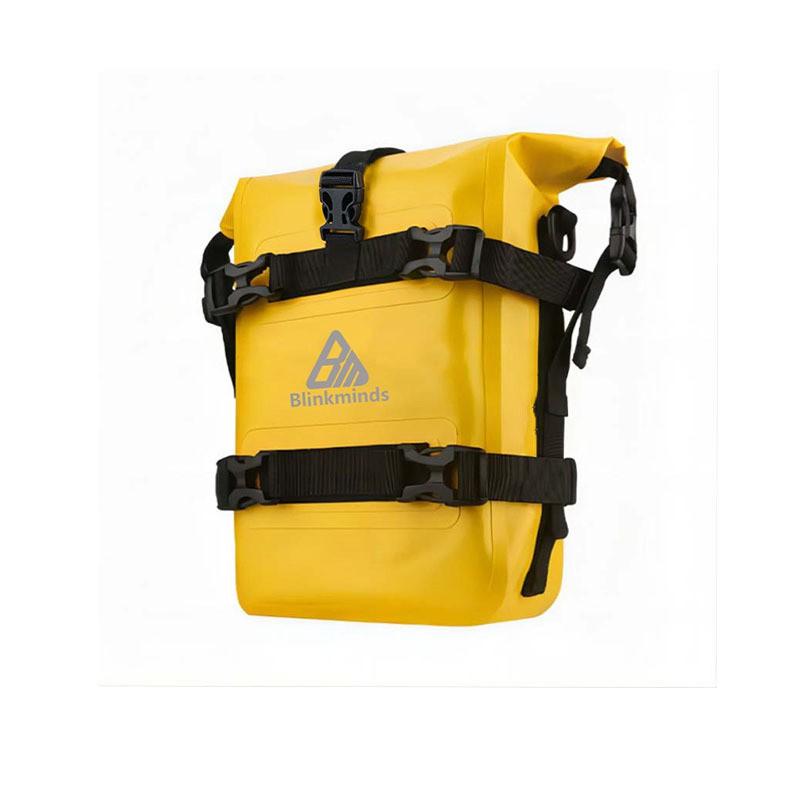 Motorcycle Side Bag Waterproof 8L Quick Release Reflective Saddlebag Off-Road Riding 8L IPX-7 Waterproof