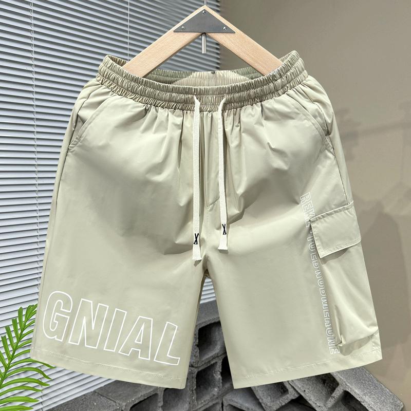 Summer Shorts for Men Clothes Fashion Loose Elastic Waist Casual Shorts