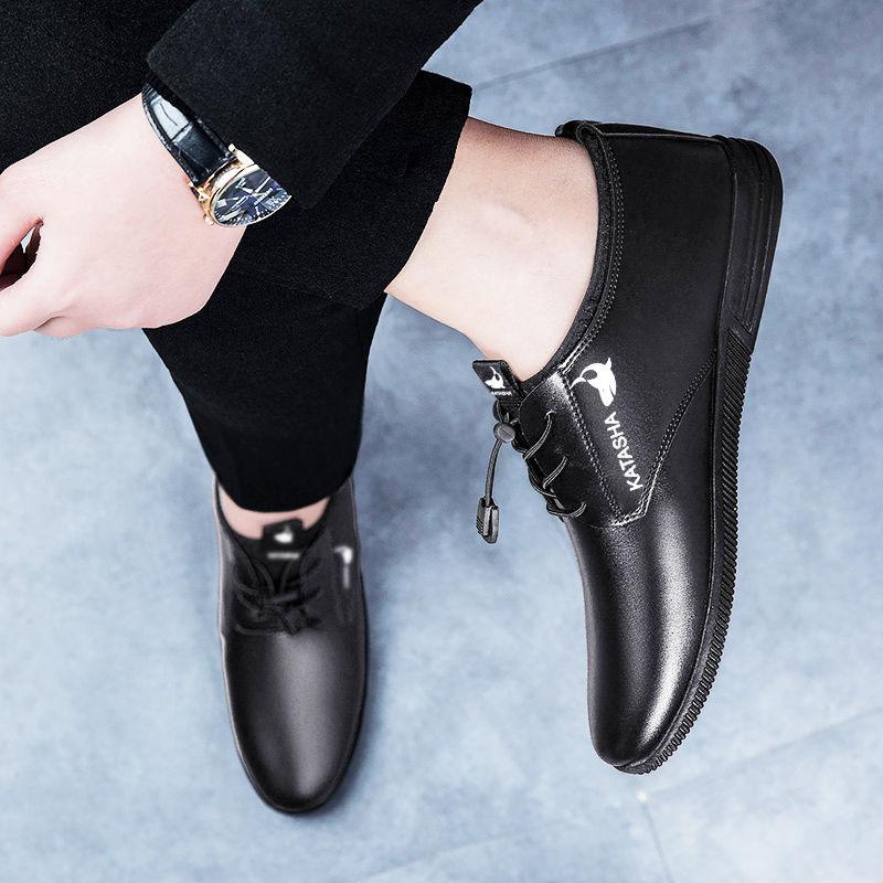 Spring New Breathable and Comfortable Business Dress Casual Shoes Korean Style Trendy Soft Bottom Work Men's Shoes