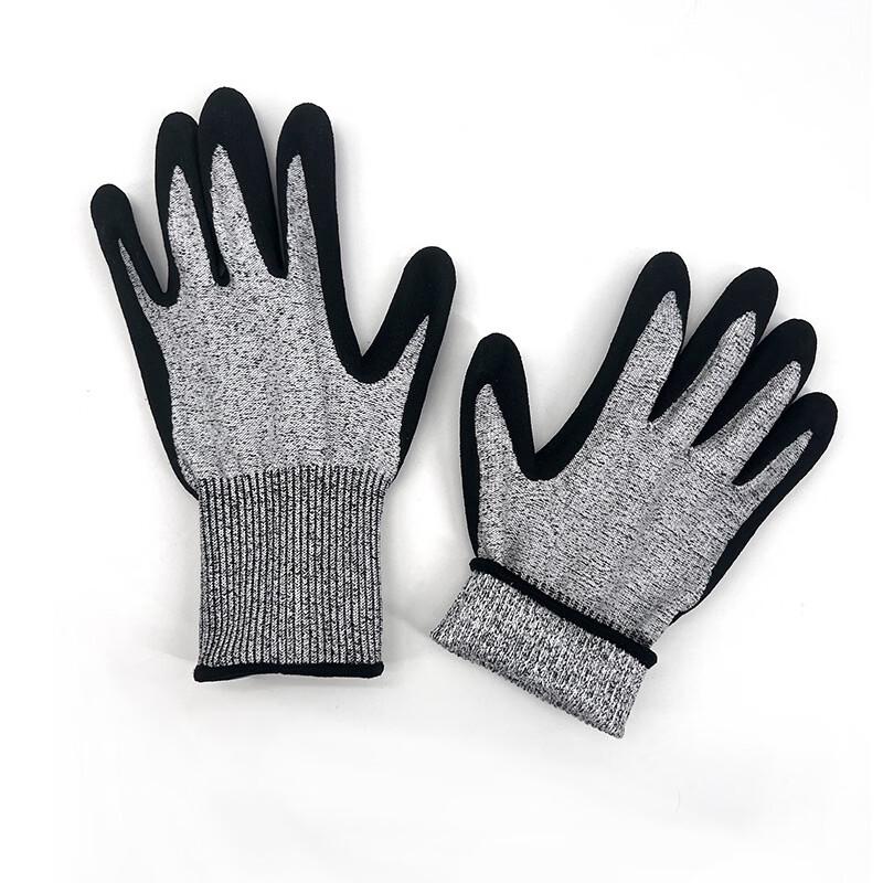 UOSU Nitrile Frosted Cut-Resistant Safety Gloves