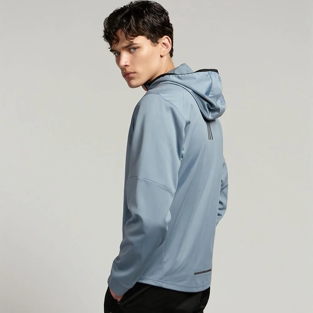 Adidas Hydro Sauna Suit Top and Bottom Set Jacket and Pants for and Workouts 4.0 (ADISS24M) - Running, Jogging, (Pre-Rubbed Blue, X-Large)