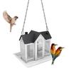 Bird Feeder House for Outside Mesh Wild Bird Feeder Large Capacity Weatherproof Bird Feeding Station Hanging for Garden Yard   Proof