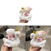 Cat Plush Swan Keyring With Heart Decoration For Enthusiasts Kids