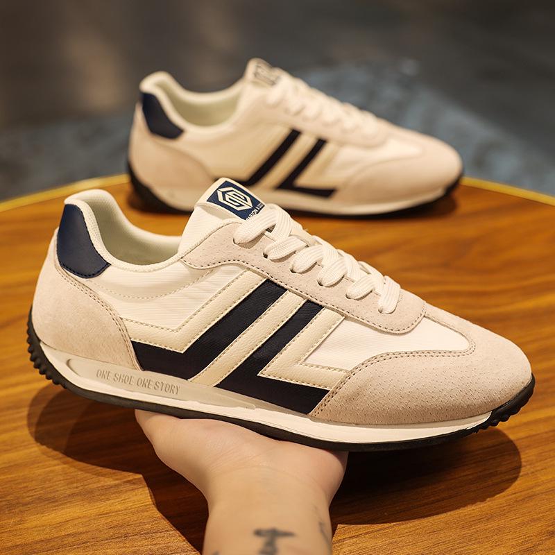Summer 2026 Men s Trendy Versatile Casual Running Shoes in Genuine Leather & Canvas 43