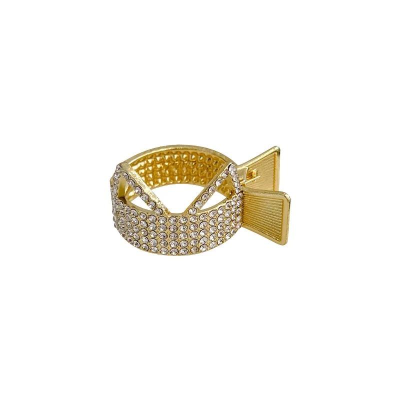 Moda Clip per Capelli in Metallo con Strass per Donne Ragazze Mini Supporto per Coda di Cavallo Alta Pinze per Capelli di Cristallo Eleganti Accessori per Acconciature da Festa