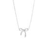 Bowknot Pendant Necklace Women Fashion Clavicle Chain Jewelry Gift