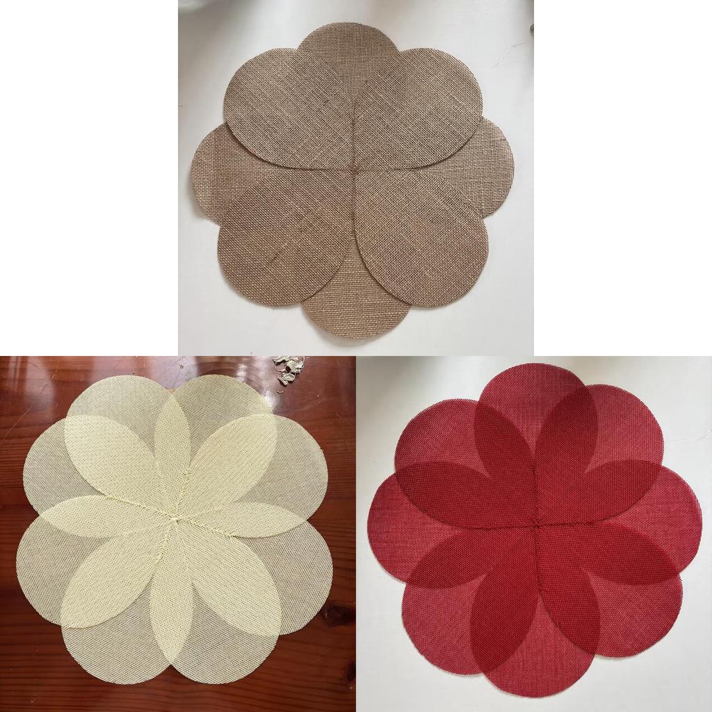 Jute Table Placemats Set With Heatresistant Material For Home Dining And Modern Decor