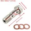 Motoraccessoires Remklauw Banjobout Ontluchtingsnippel M10X1.0MM/1.25MM Roestvrij Staal 304 voor yamaha ktm sherco