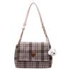 Wholesale Winter College Wind Cloth Plaid Bag Women's 2025 New Tote Bag Casual Large Capacity Backpack