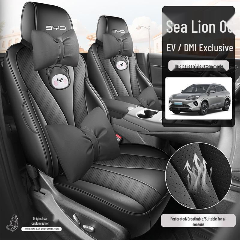 BYD Sea Lion 06dmi/06ev Leather Seat Covers - Full Coverage Cushion Special