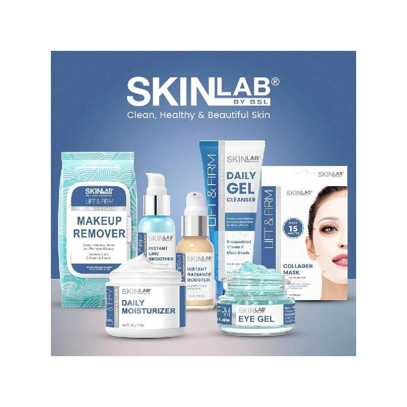 Skin&Lab Lift & Firm HYDRATANT QUOTIDIEN 50g-Collagène Hydrolysé & Élastine, Vitamine C Et Vitamine E Pour Hydrater, Adoucir&Apaiser Les Ridules Et
