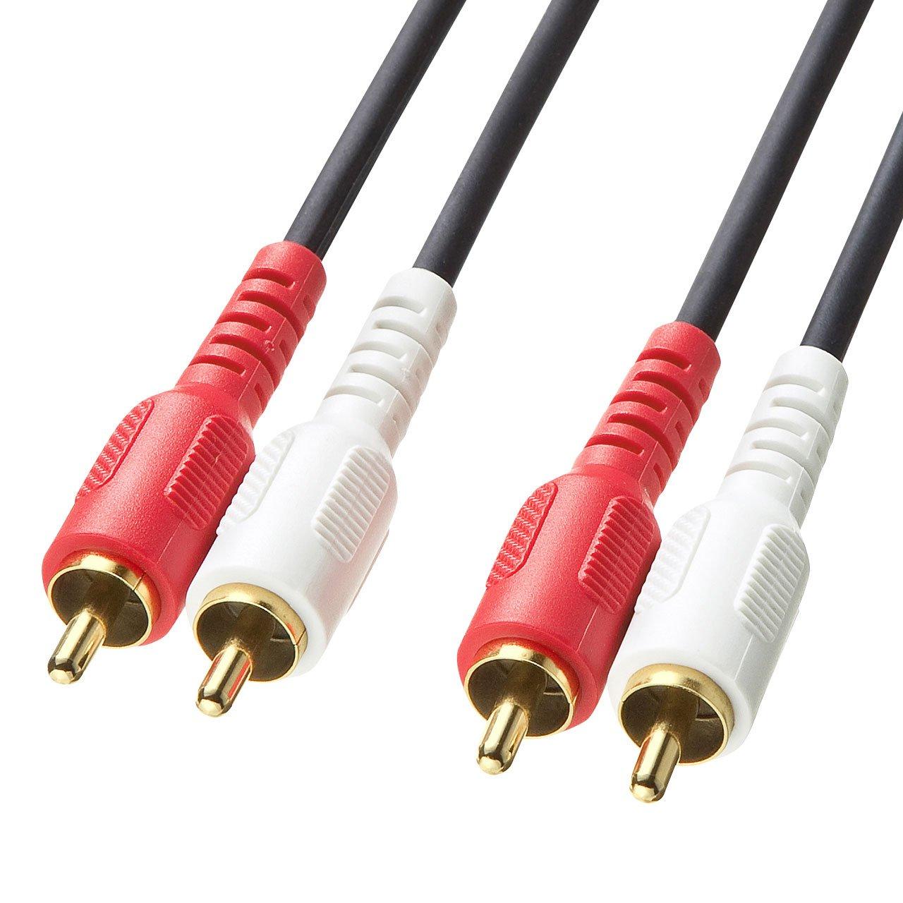 

Sanwa Supply Audio Cable, 10.0m, Black, KM-A4-100K2 чорний